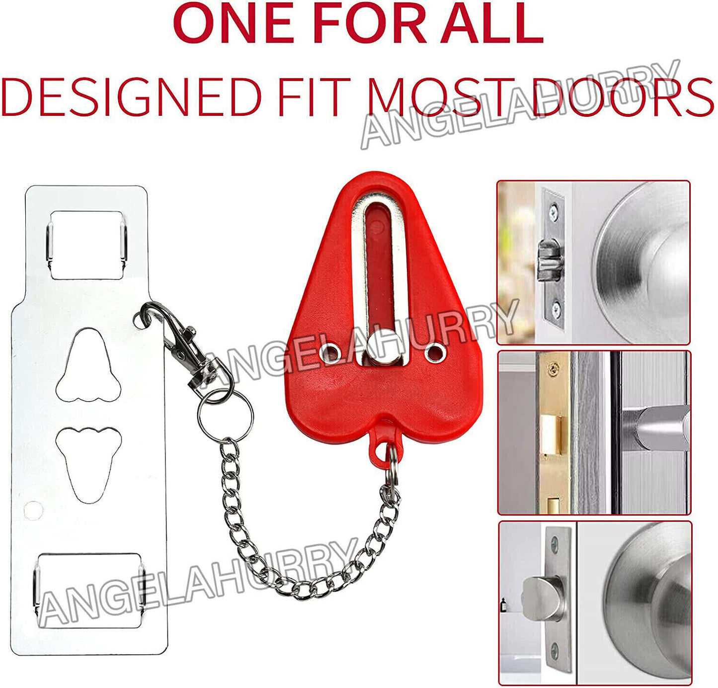 Portable Door Lock Security Safety Travel Hotel Home Addalock Safe Lock