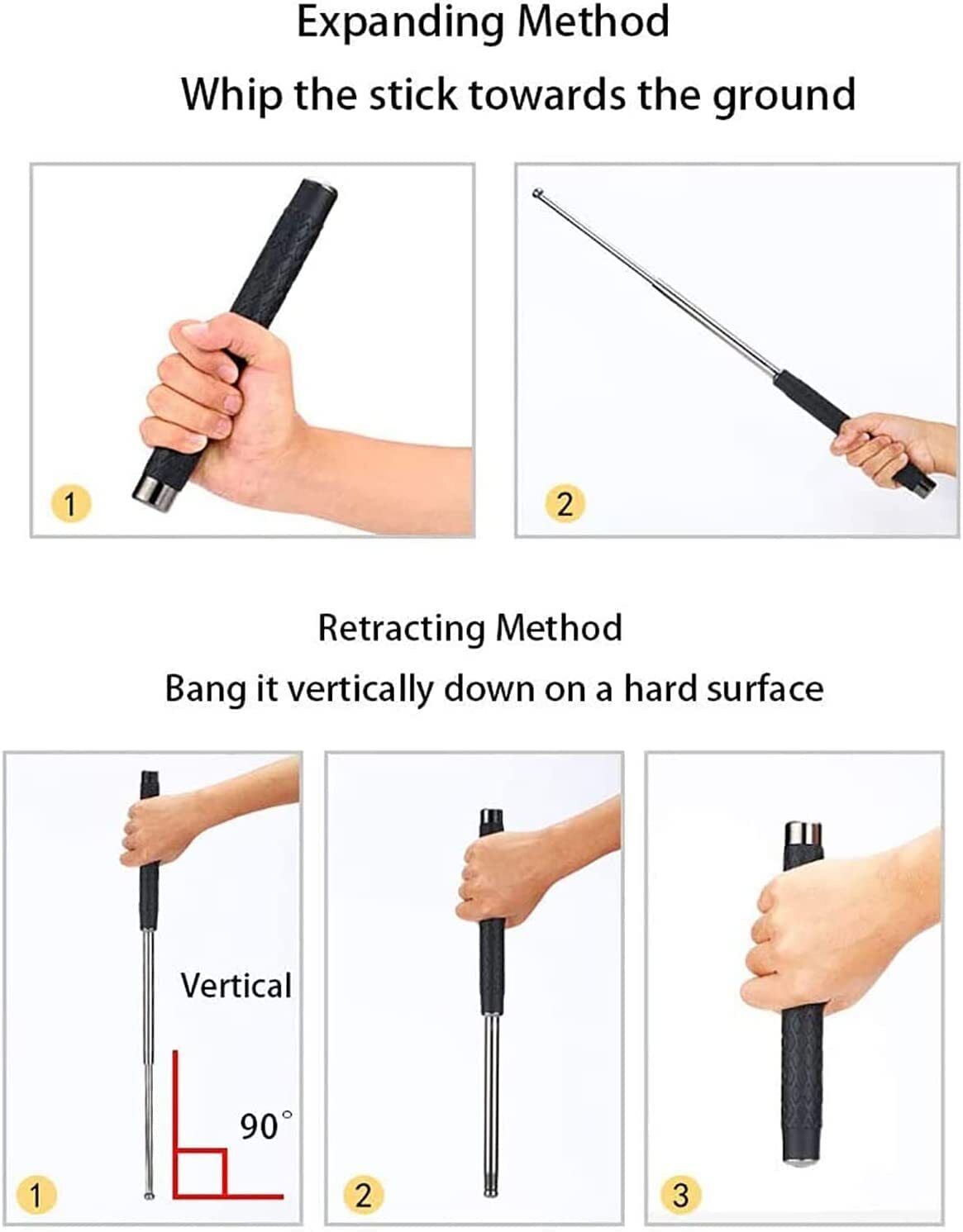 Self Defence Telescopic Stick 26"