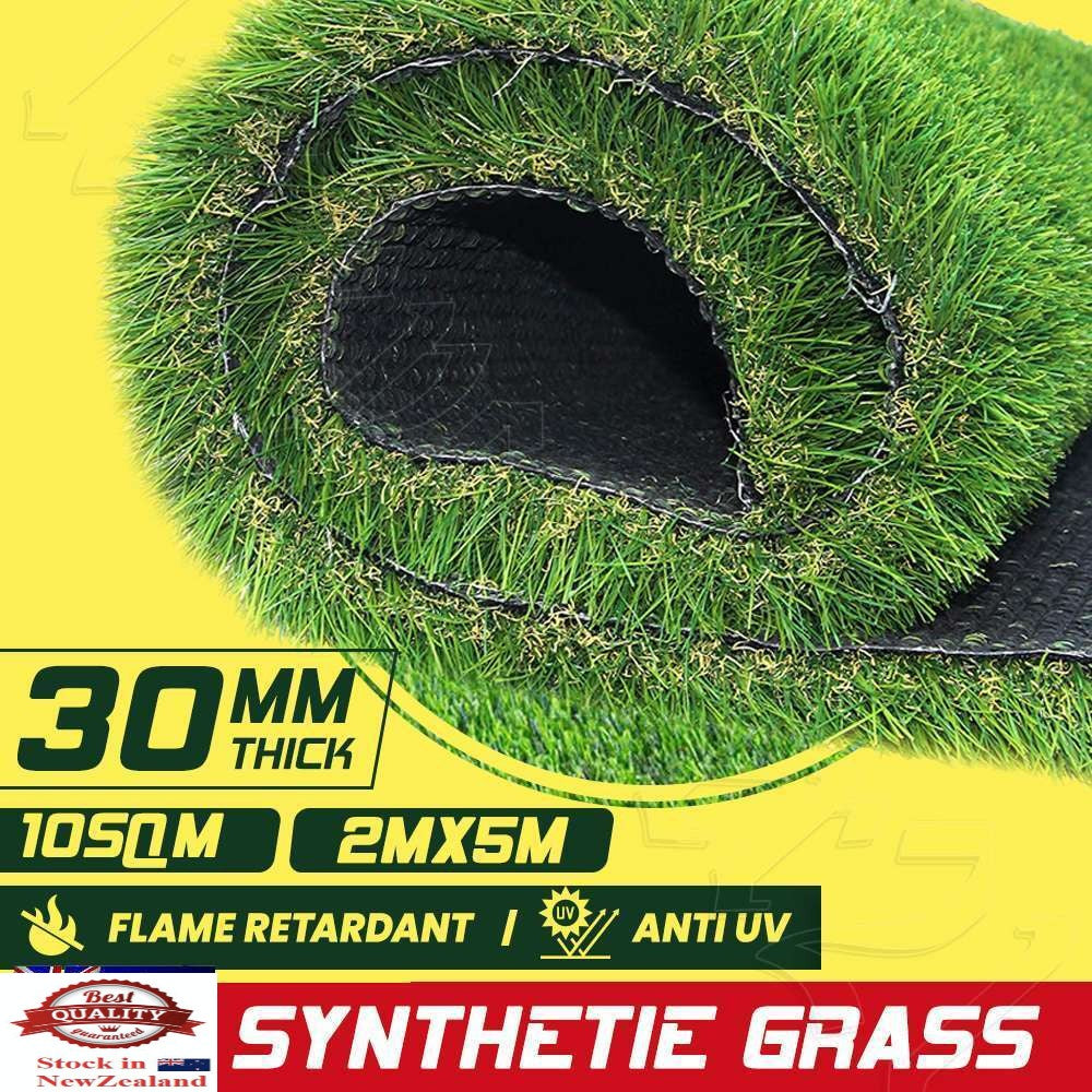 10SQM Primeturf Synthetic Grass Artificial Fake Lawn 2 x 5m Turf Plastic Plant