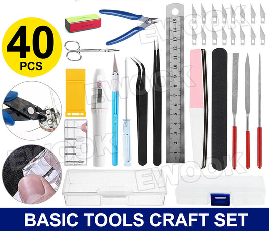 40PCS Basic Tools Craft Set For Hobby Model Building Kit Grinding FOR GUNDAM