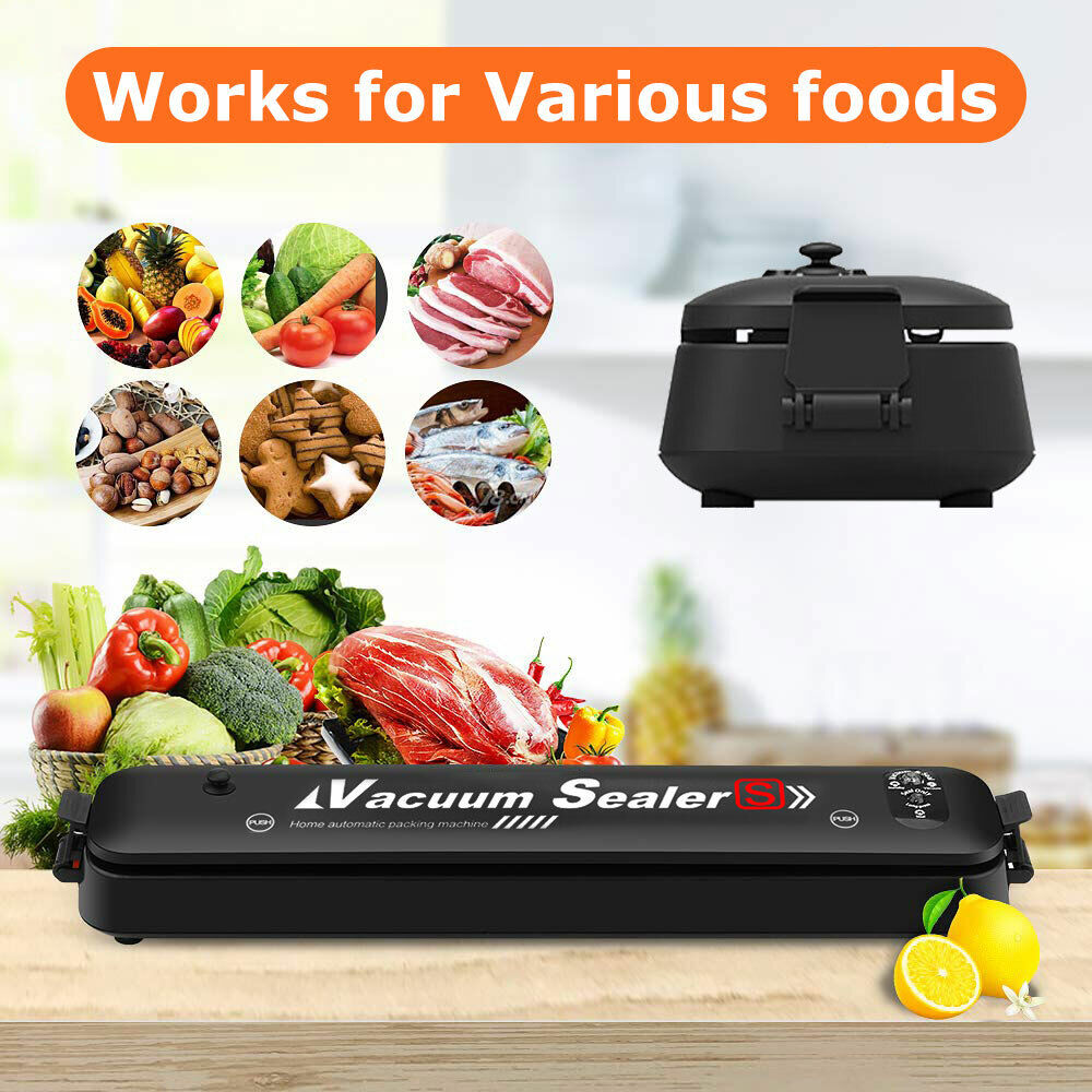 Automatic Vacuum Sealer Food Packing Machine with 15PCS Vaccum Food Bags