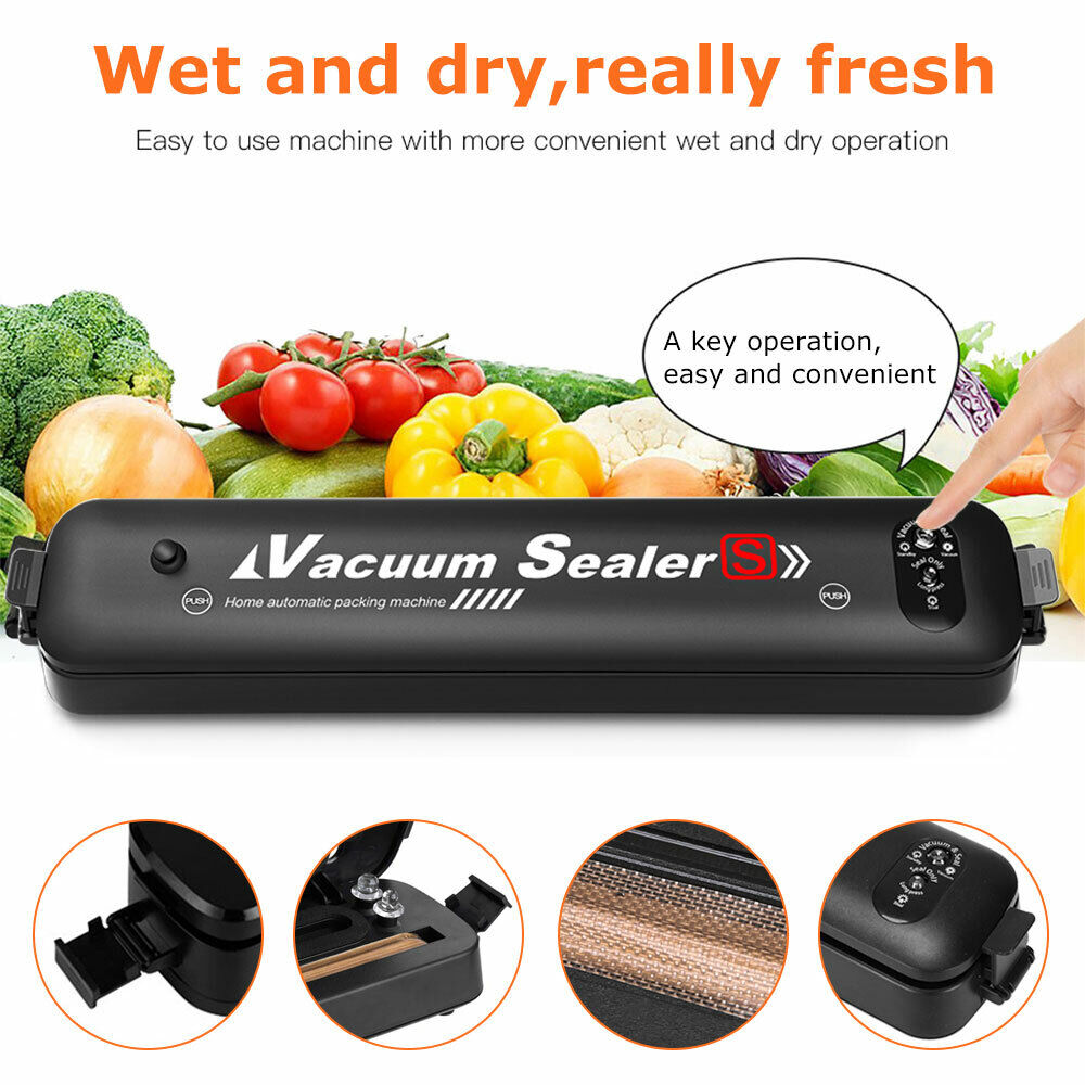 Automatic Vacuum Sealer Food Packing Machine with 15PCS Vaccum Food Bags