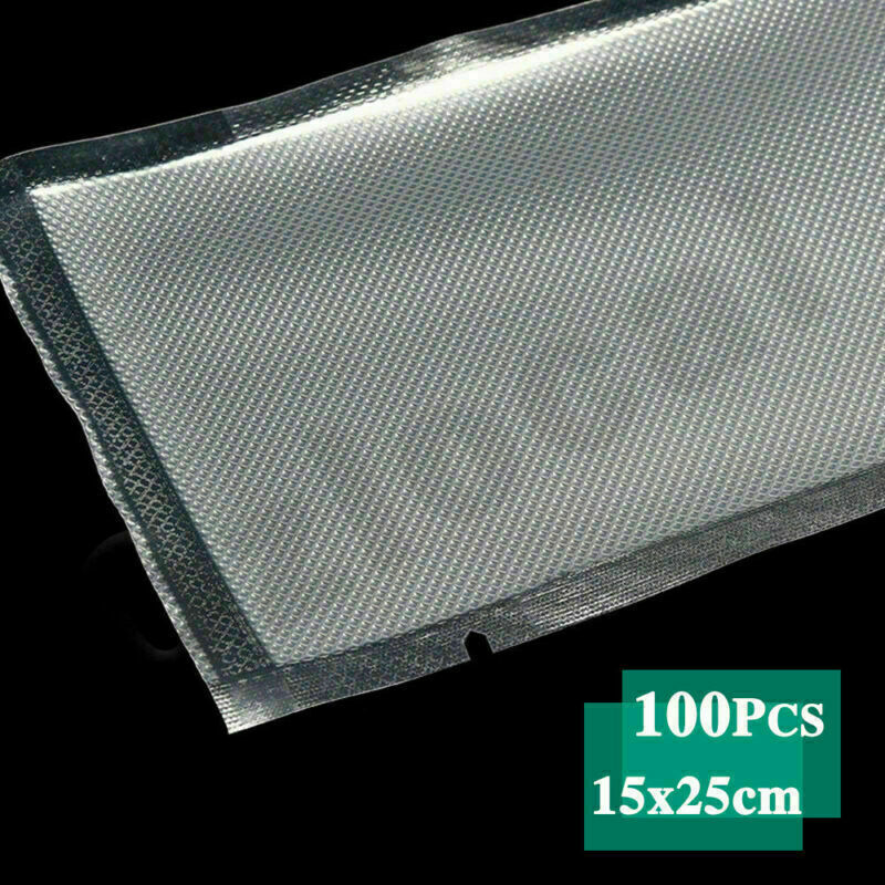 100PCS Vacuum Sealer Bags Precut Food Storage Saver Heat Seal Cryovac Bag