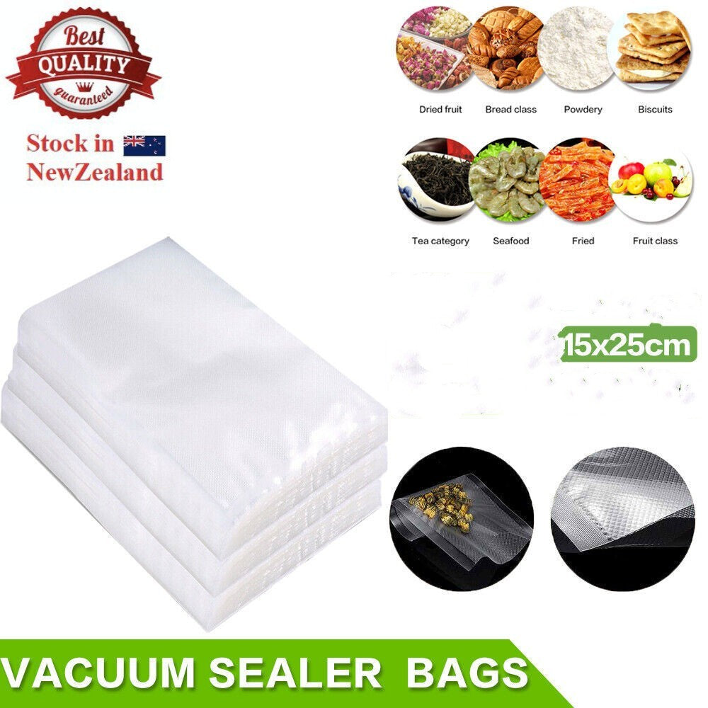 100PCS Vacuum Sealer Bags Precut Food Storage Saver Heat Seal Cryovac Bag