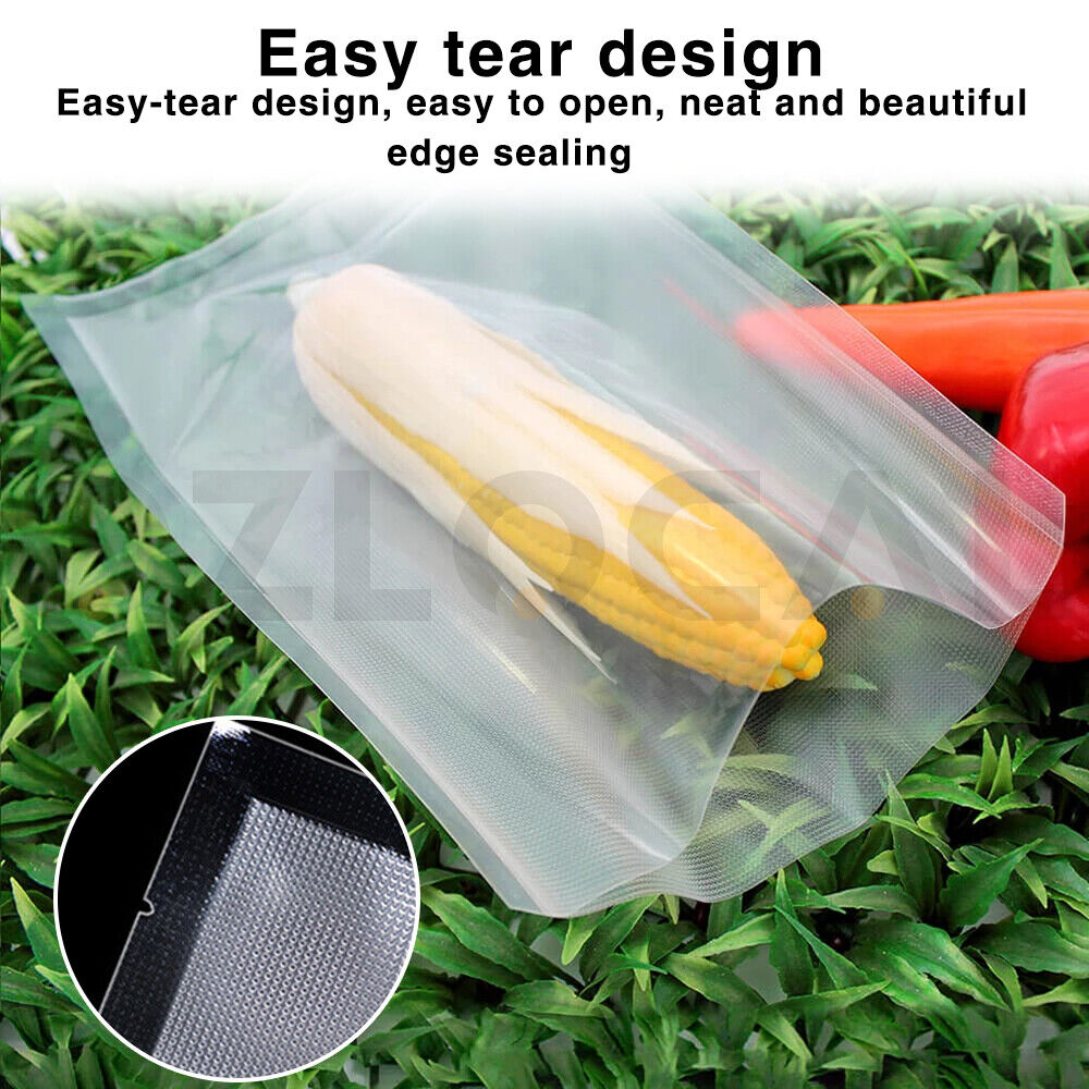 100PCS Vacuum Sealer Bags Precut Food Storage Saver Heat Seal Cryovac Bag