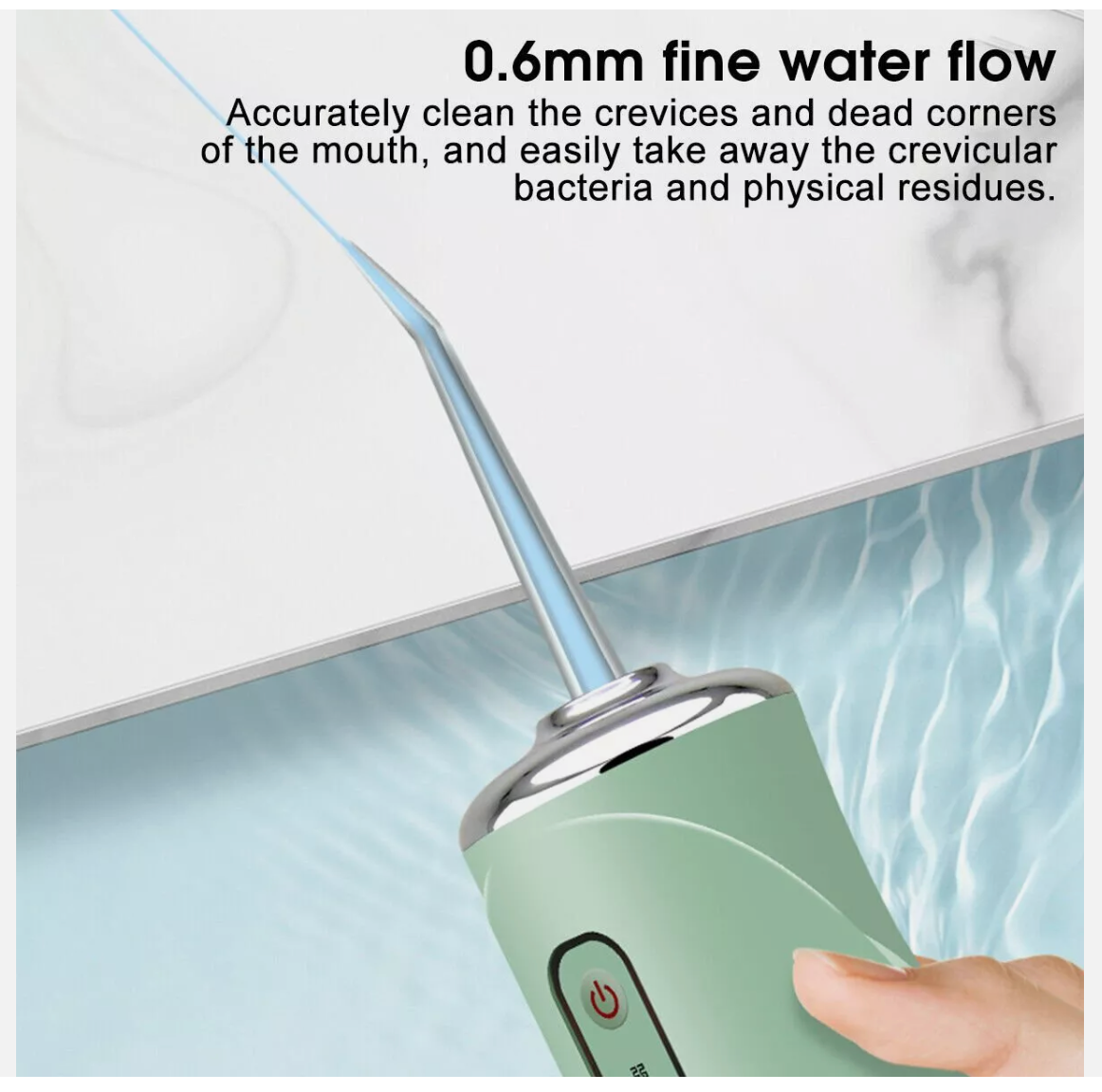 Water Cordless Jet Dental Teeth Flossers Tooth Cleaner 4 Nozzle