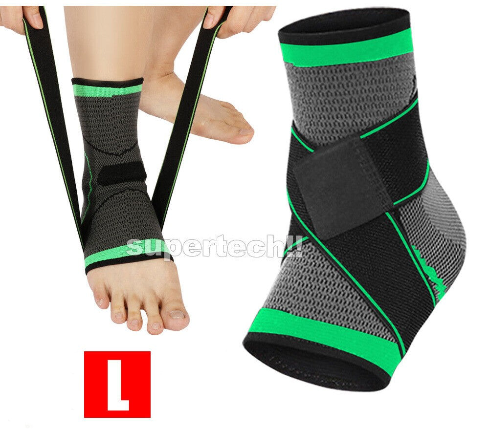 Ankle Brace Support Compression Sleeve Plantar Stabilizer Pain Relief Foot Wrap