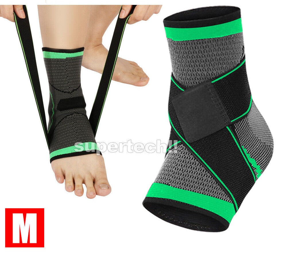 Ankle Brace Support Compression Sleeve Plantar Stabilizer Pain Relief Foot Wrap