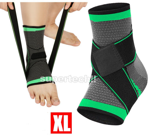 Ankle Brace Support Compression Sleeve Plantar Stabilizer Pain Relief Foot Wrap