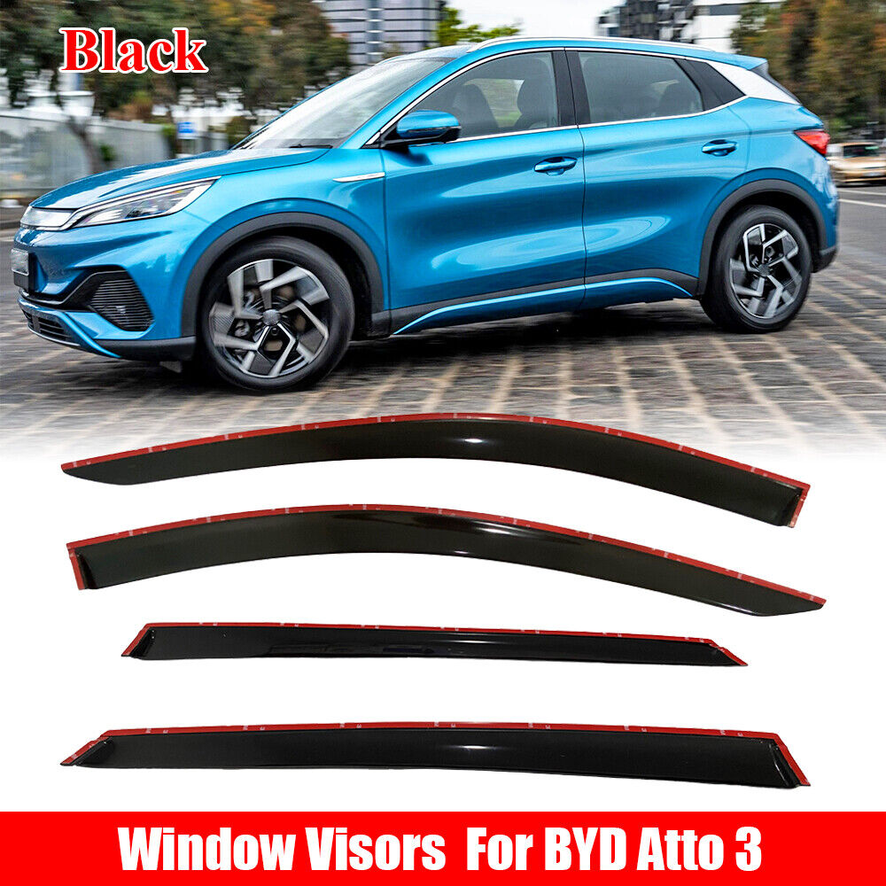 Weathershields Weather Shields Window Visor Guard Vent For BYD ATTO3 2022 -2023