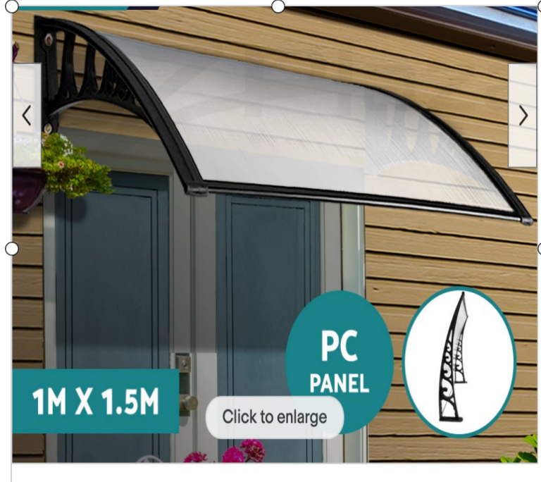 Window Door Awning Door Canopy Patio Shade Rain Cover Sun Shield