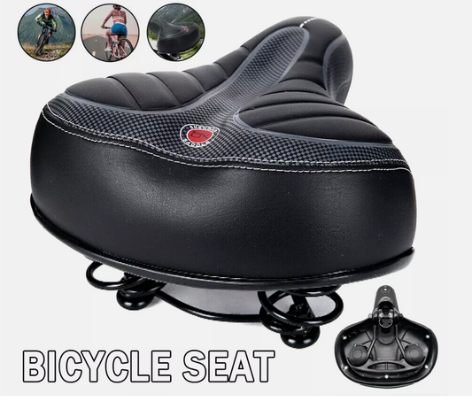 Wide Big Bum Bike Bicycle Gel Cruiser Comfort Saddle Seat Sporty Soft Cushion