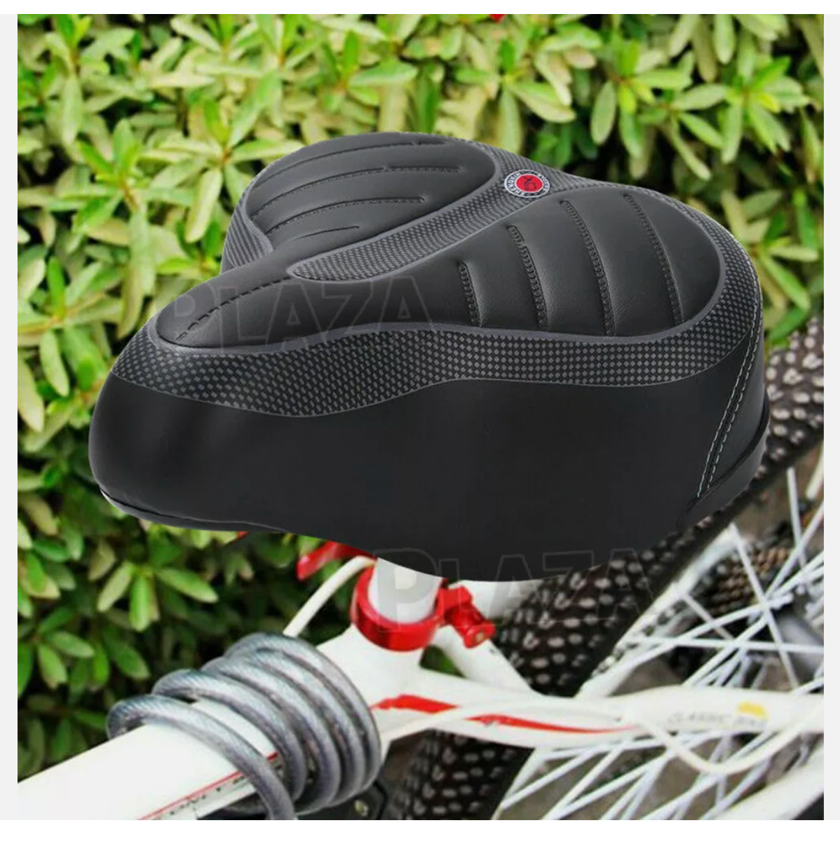 Wide Big Bum Bike Bicycle Gel Cruiser Comfort Saddle Seat Sporty Soft Cushion