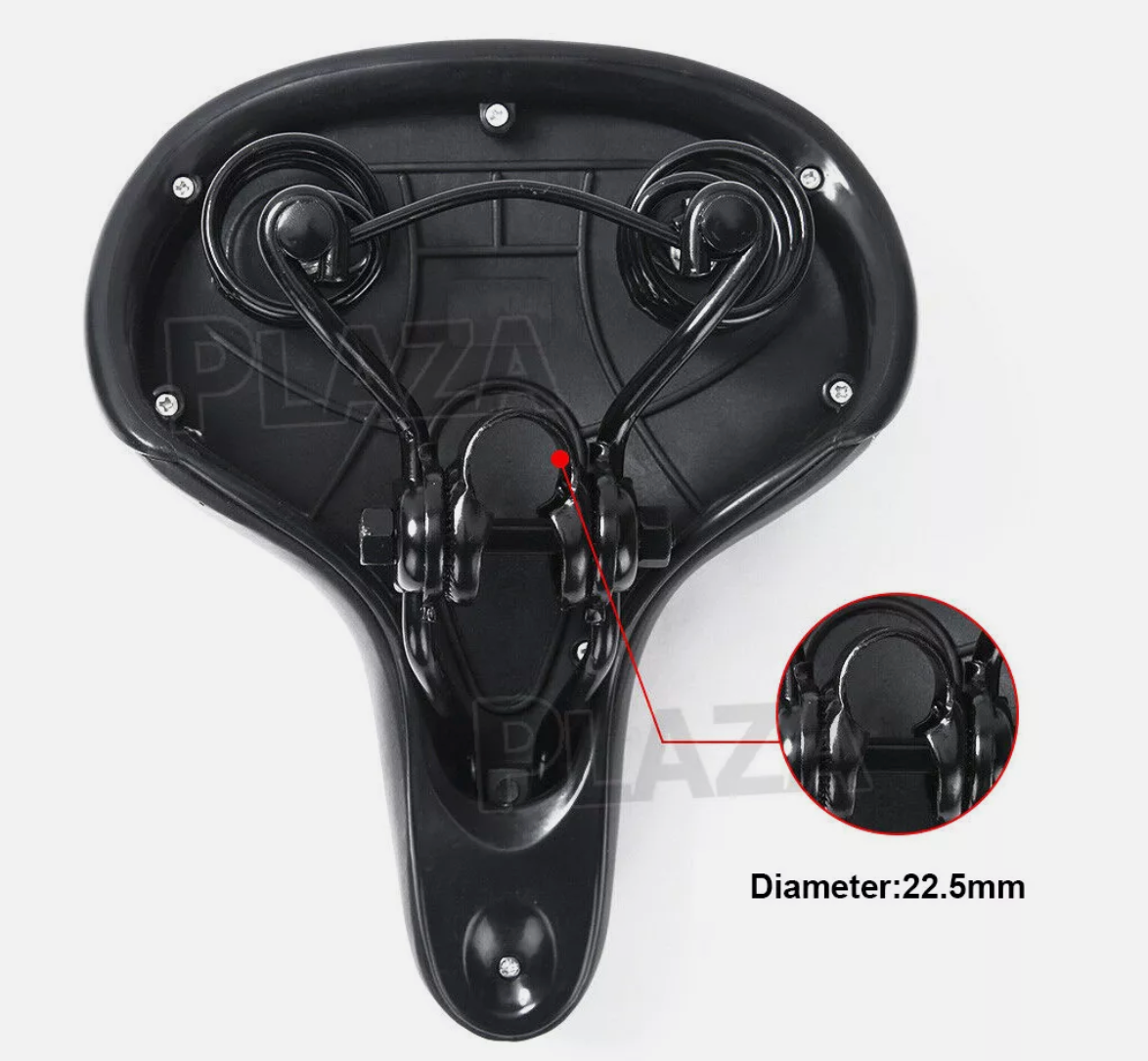 Wide Big Bum Bike Bicycle Gel Cruiser Comfort Saddle Seat Sporty Soft Cushion