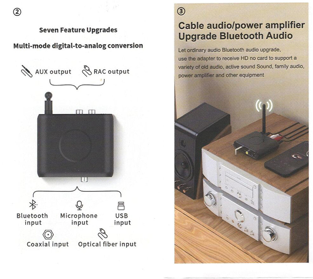 Multifunctional Bluetooth 5.0 Receiver