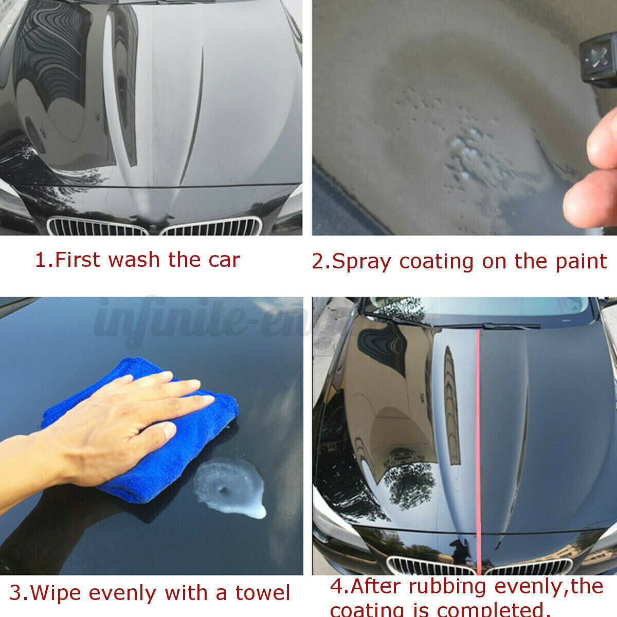 500ML Shine Armor Ceramic Spray Car Polish Spray Top Coat Quick Coating