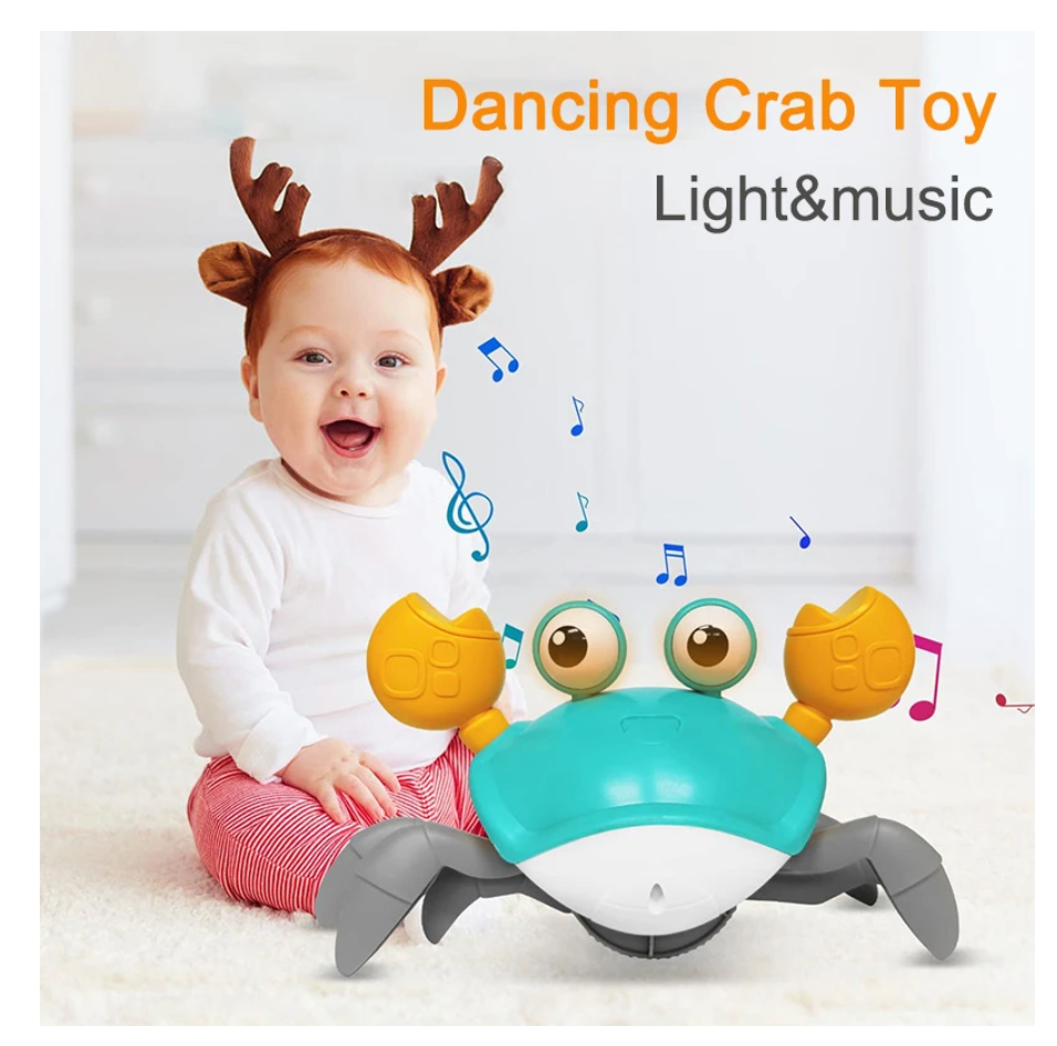 Cute Crab - toy with sound and light - Interactive - Water - Kids/childrens Toy