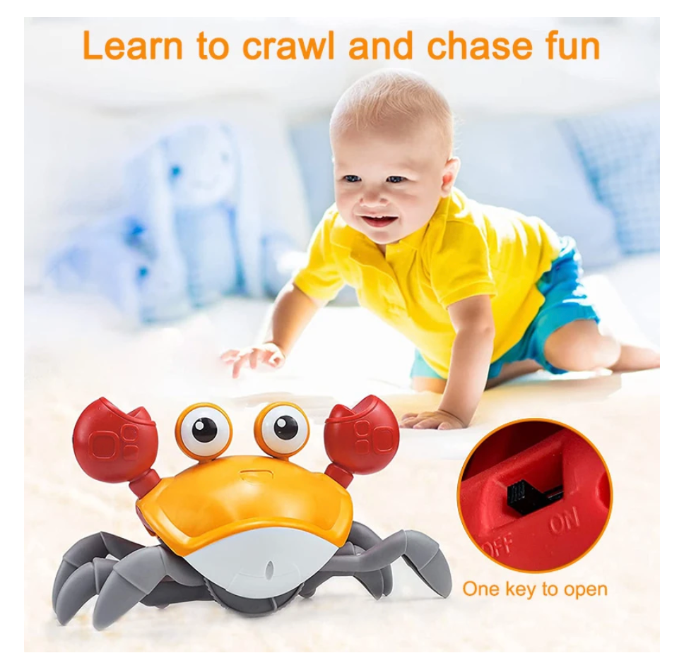 Cute Crab - toy with sound and light - Interactive - Water - Kids/childrens Toy