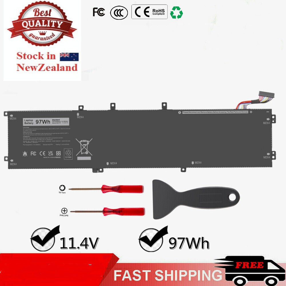 6GTPY Battery for 5041C 5D91C 5XJ28 GPM03 H5H20 11.4V 97Wh