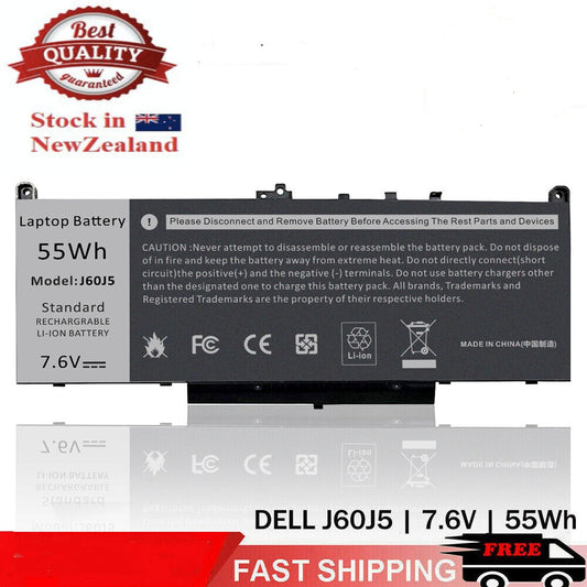 Replacement Battery for Dell Latitude E7470 E7270 MC34Y NJJ2H 242WD J60J5