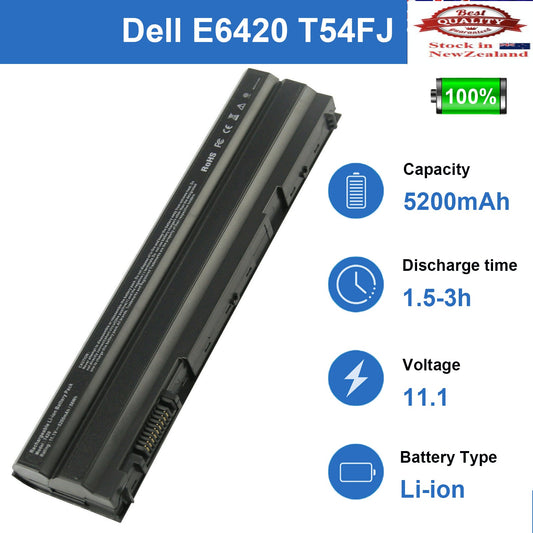 Battery For Dell Latitude E5420 E5520 E6420 E6520 T54F3 T54FJ X57F1 8858X