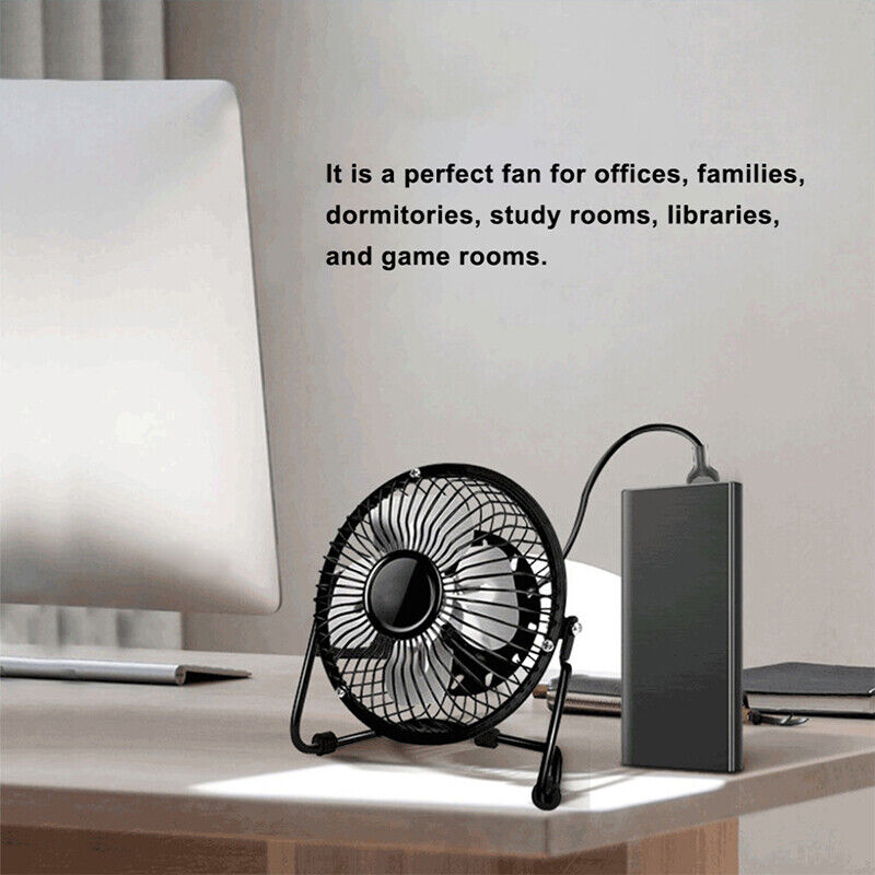 4inch Portable Mini USB Small Cooling Fan Desk Desktop Cooler