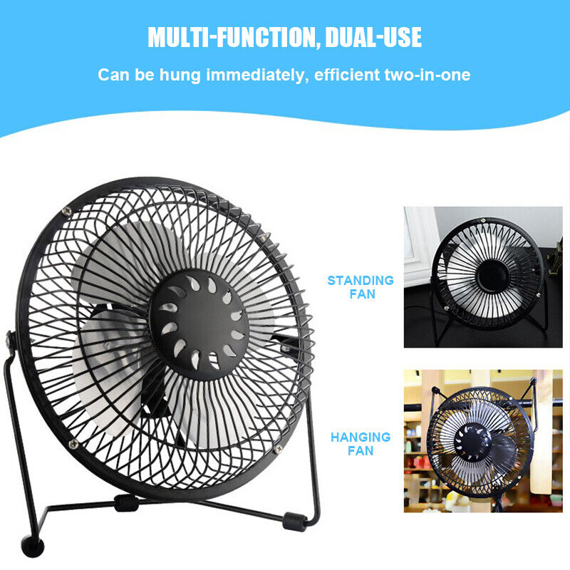 4inch Portable Mini USB Small Cooling Fan Desk Desktop Cooler