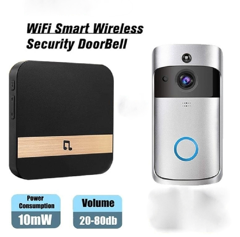 Smart Wireless Door Bell WiFi Phone Video PIR Motion Detection Camera+Chime