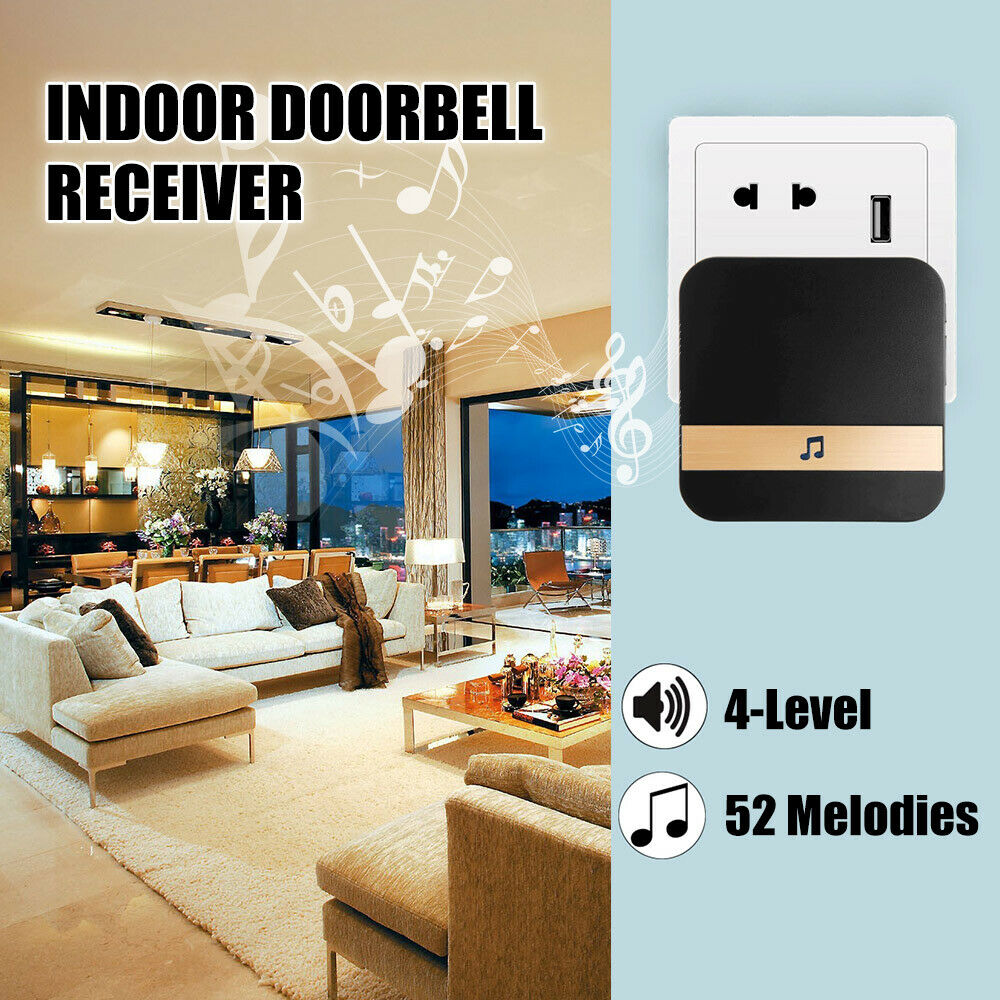 Smart Wireless Door Bell WiFi Phone Video PIR Motion Detection Camera+Chime