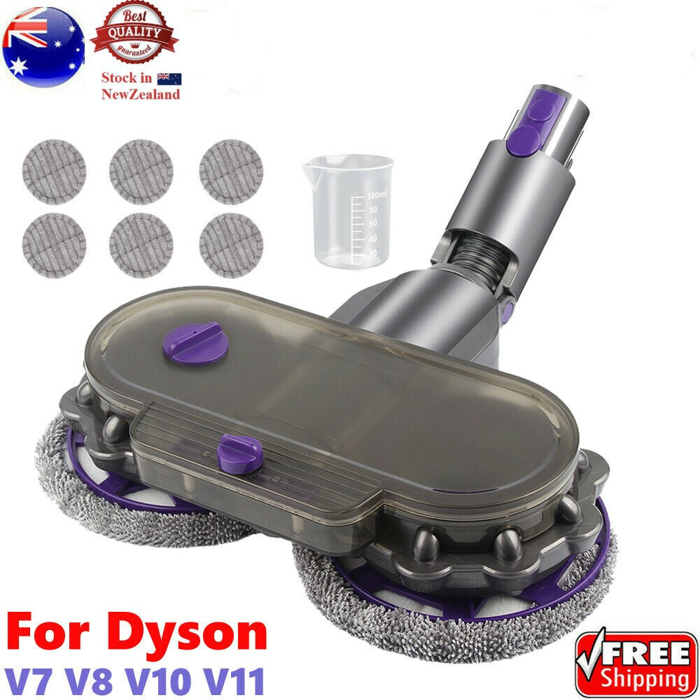 Electric Motorised Mop Head for Dyson V8 V10 V11 V15 Vacuum Cleaners 6 Free Pads