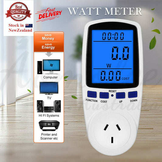 Power Energy Consumption Watt Meter Electricity Usage Monitor Equipment