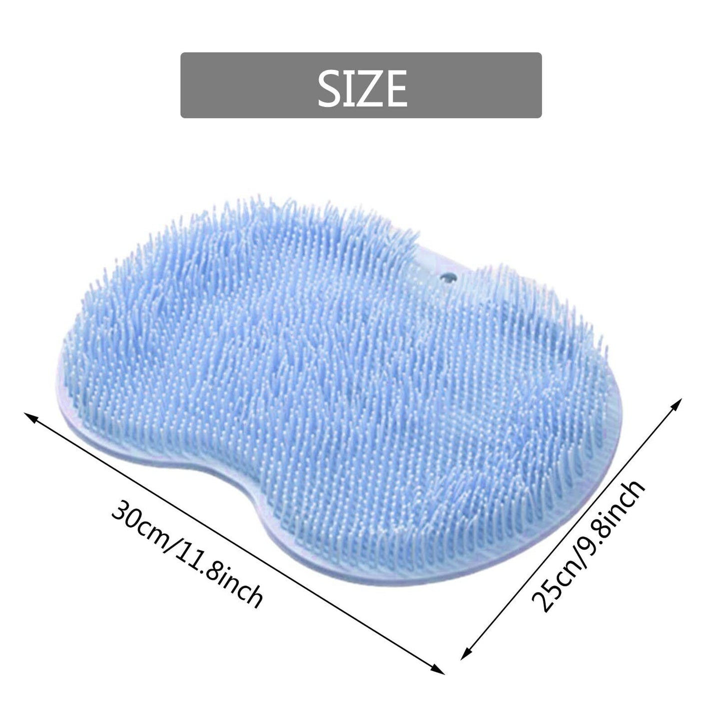 Foot Back Body Scrubber Massager Pad Shower Bath Exfoliating Brush Cleaning Mat