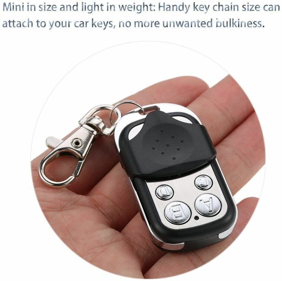 Universal Replacement Garage Door Gate Car Cloning Remote Control Key Fob 433