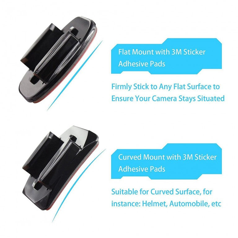 For GoPro Curved Mount&3M Adhesive 4 pieces