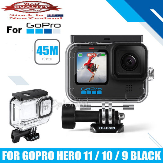 45M Underwater Waterproof Housing Case Protecting Cover Shell Gopro Hero 9/10/11