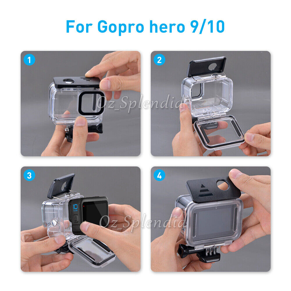 45M Underwater Waterproof Housing Case Protecting Cover Shell Gopro Hero 9/10/11