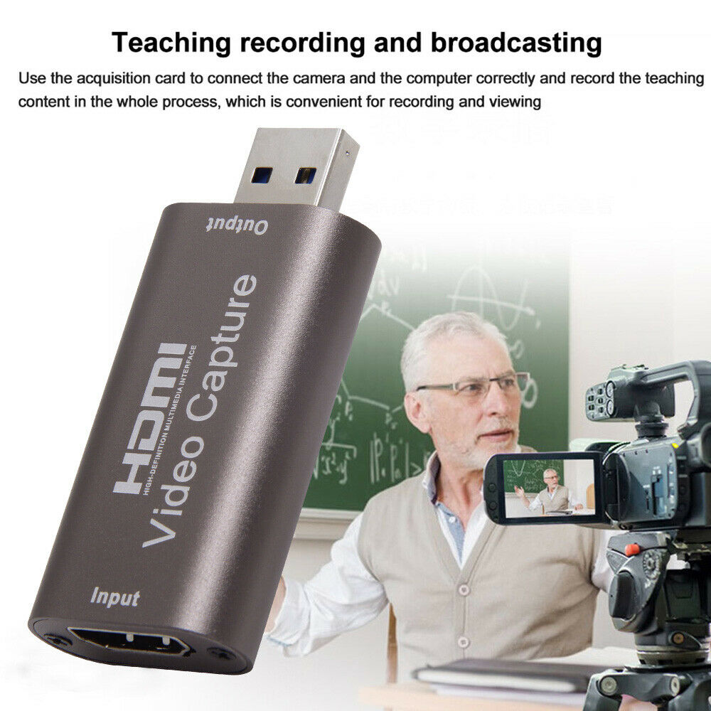 HDMI Video Capture Card USB 3.0/4K Recorder for Video Live Streaming / Game
