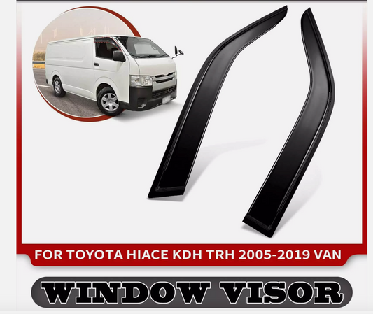 Weather Shields Weathershield Window Visors suitable for Hiace 2005-2019