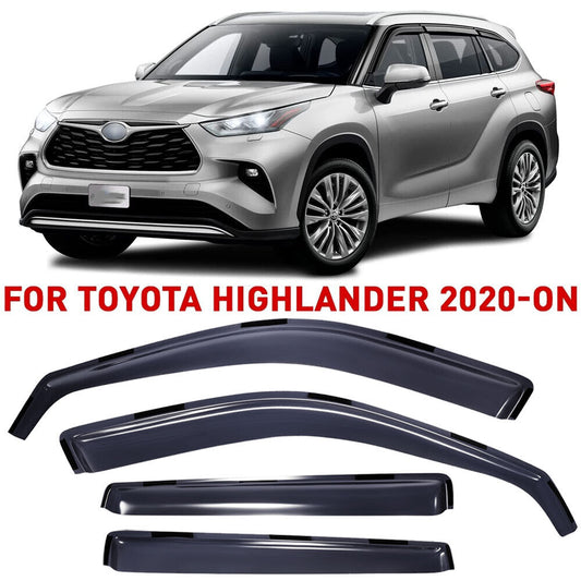 For Toyota Highlander 2020-2023 In-Channel Vent Window Visors Guards Deflectors