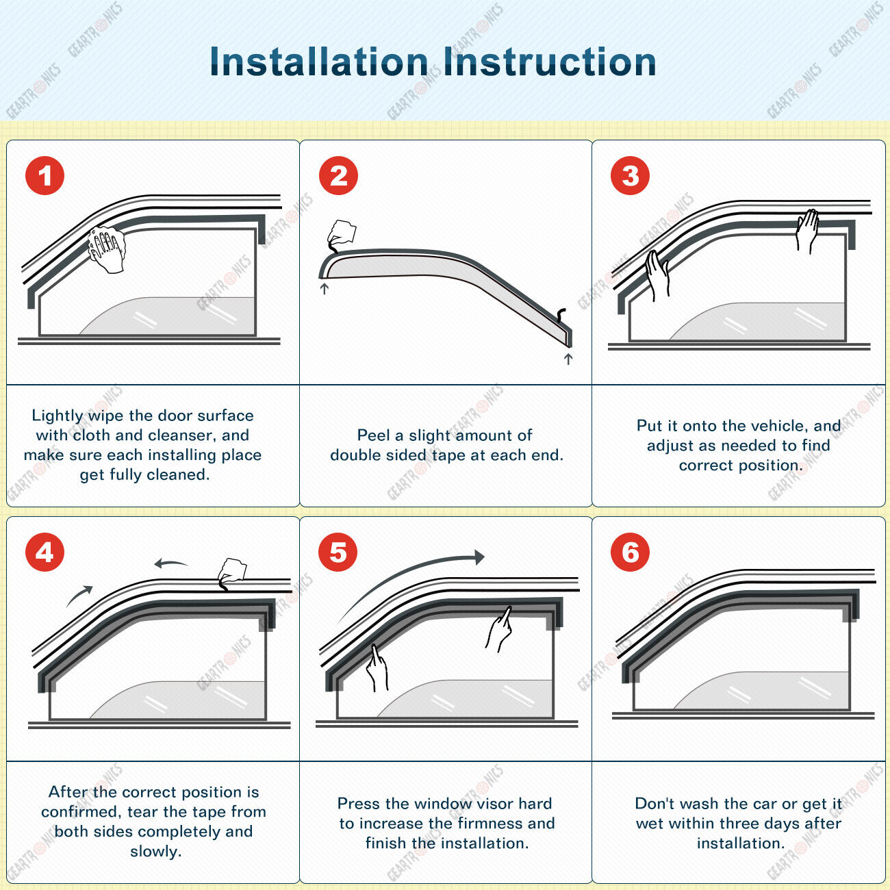 For Toyota Highlander 2020-2023 In-Channel Vent Window Visors Guards Deflectors