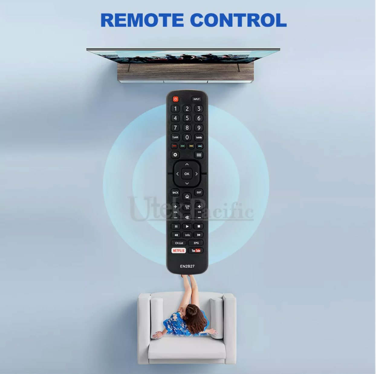 For Hisense TV Remote EN2B27 Universal OEM Control RC3394402/01 3139 238