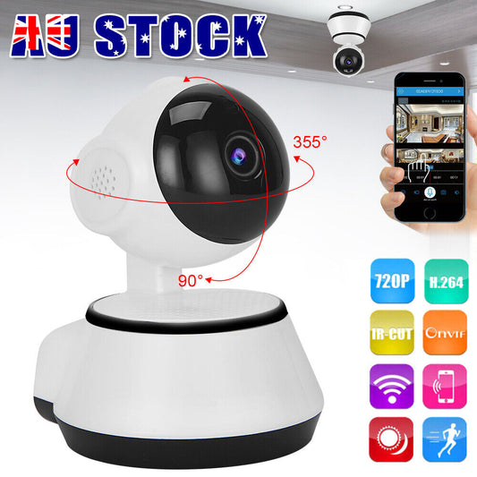 Security Camera WIFI Smart Wireless Indoor Nanny IP Night Vision Pet Cat Dog Cam