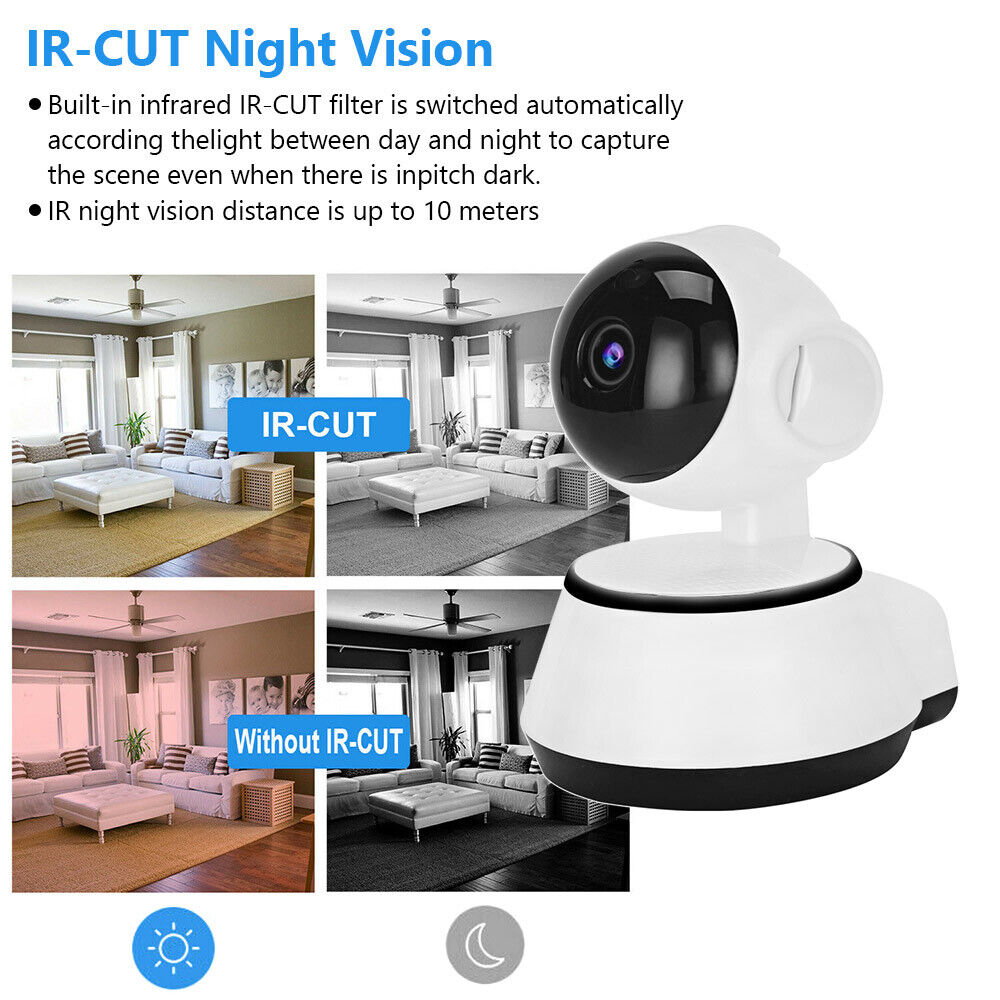 Security Camera WIFI Smart Wireless Indoor Nanny IP Night Vision Pet Cat Dog Cam