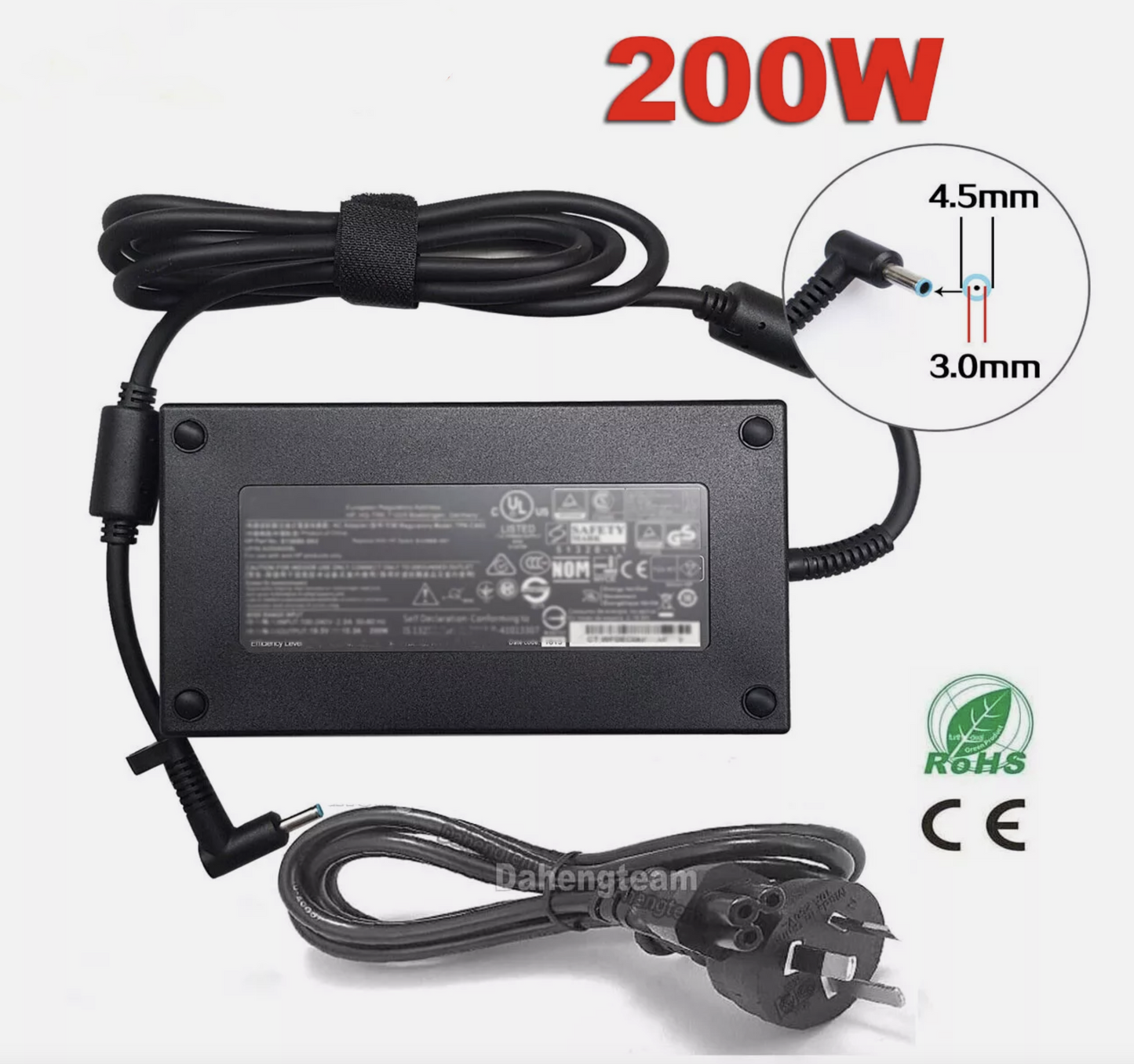 200W AC Adapter Charger HP OMEN 17-cb0060tx L00818-850 19.5V-10.3A