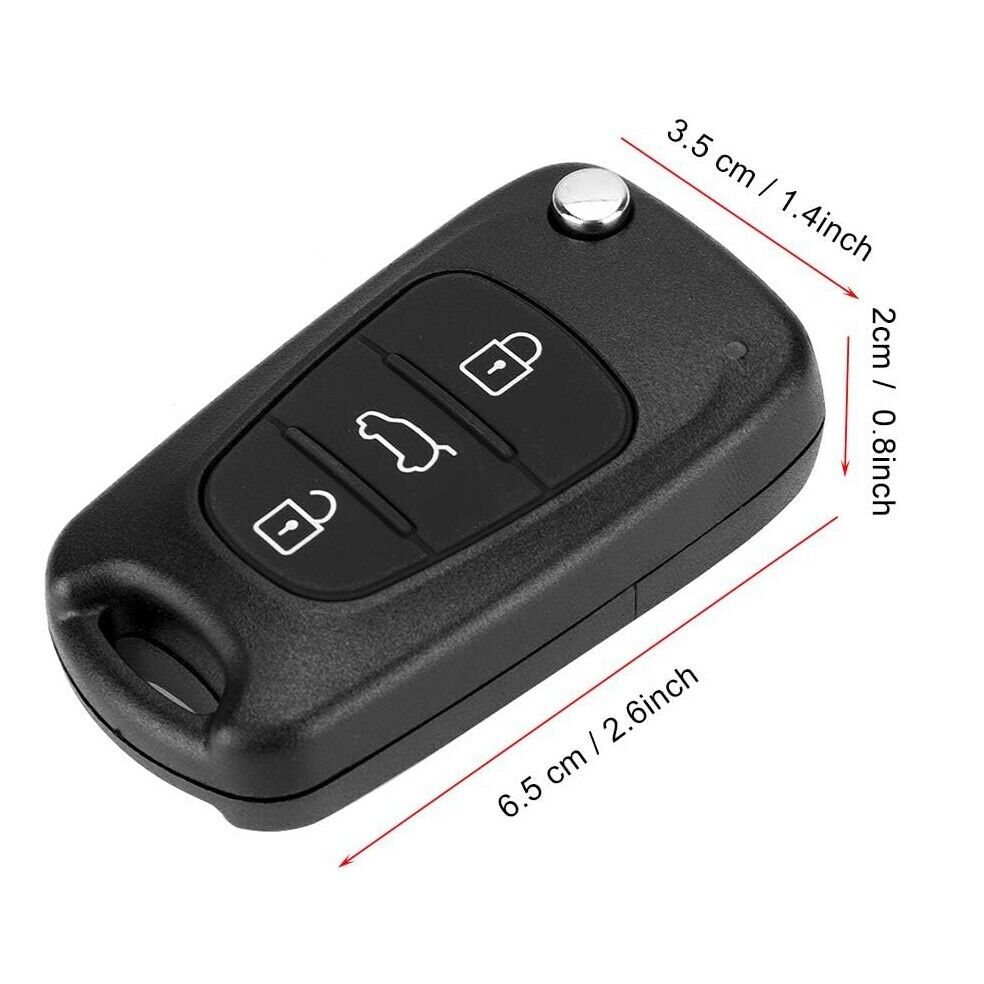 HYUNDAI car key shell Fob Case i20 i30 i35 ix20 Elantra Replacement remote Flip