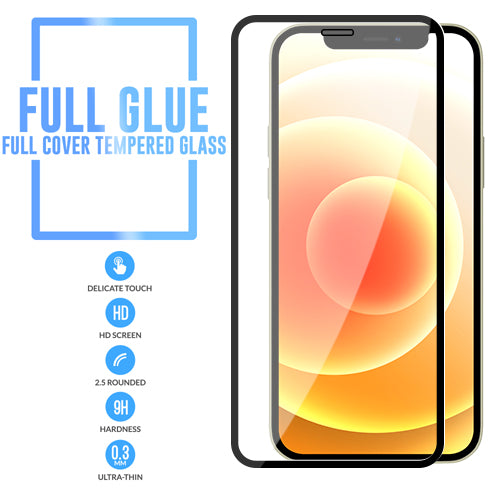 Full Glue Tempered Glass Screen Protector Cover For iPhone