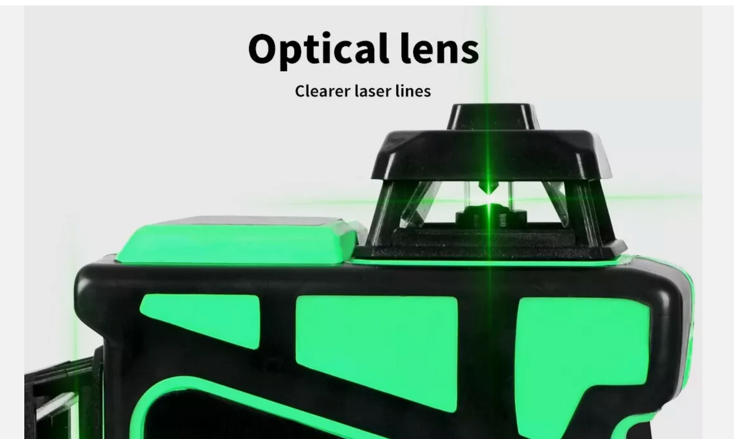 Laser Level Green Self Leveling Tripod 12 Line 360° Rotary Cross Measure Tool