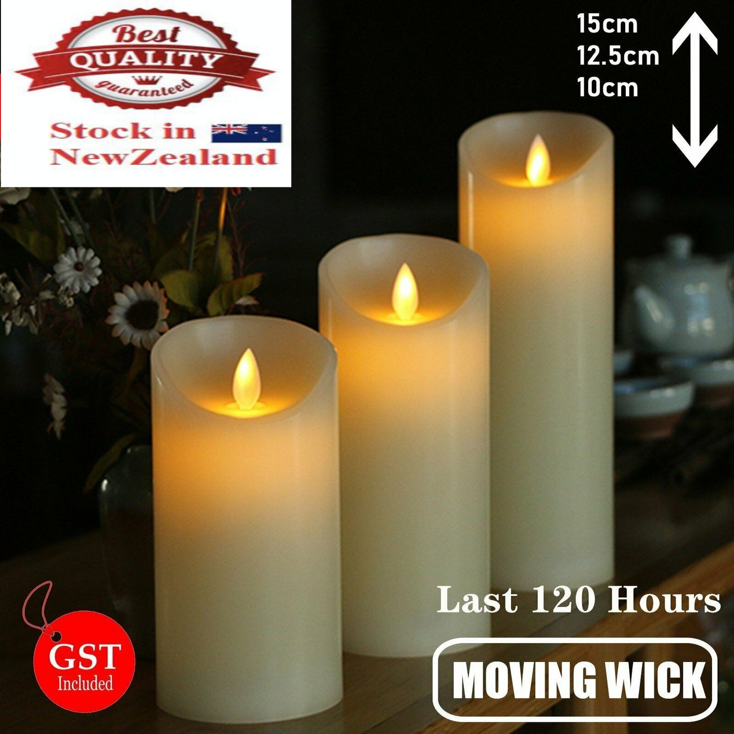 3X  LED Candle