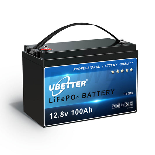 12V 100Ah Mini LiFePO4 Battery, Bluetooth APP