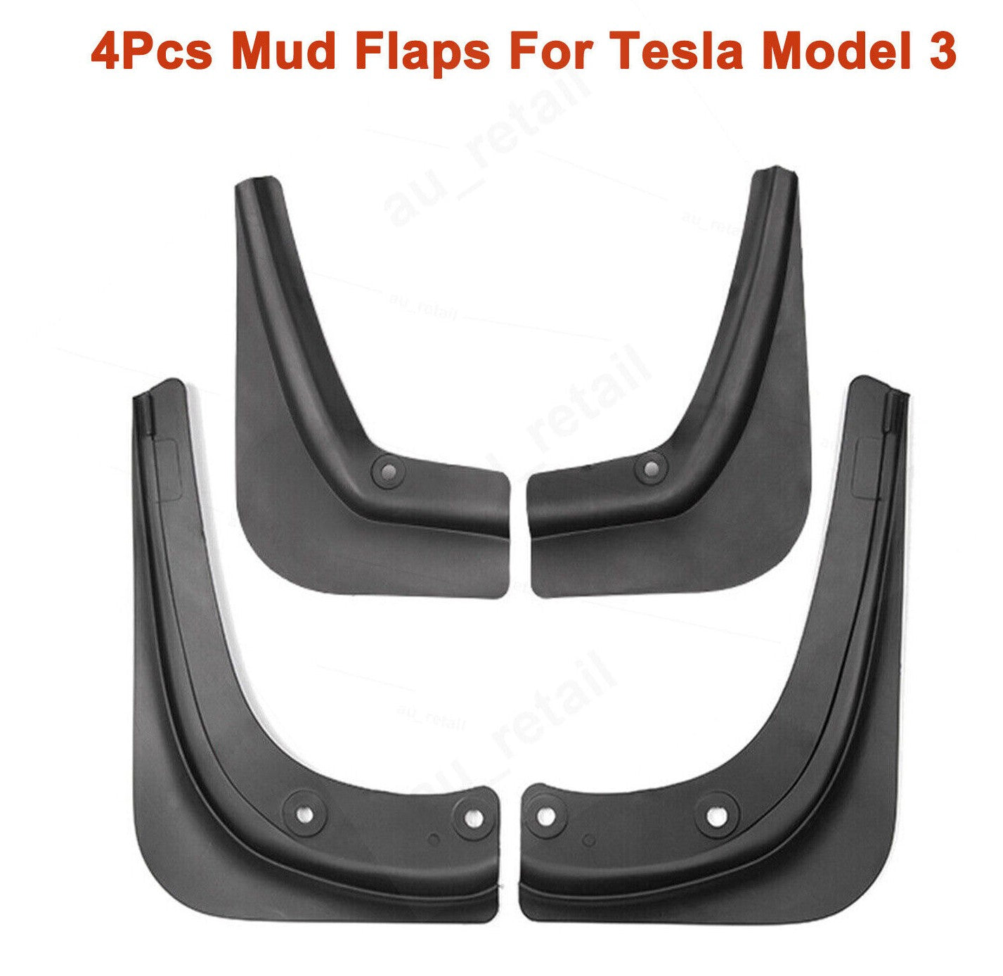 4PCS For Tesla Model 3 Mud Flaps Splash Guards Fender No Holes 2017-2022